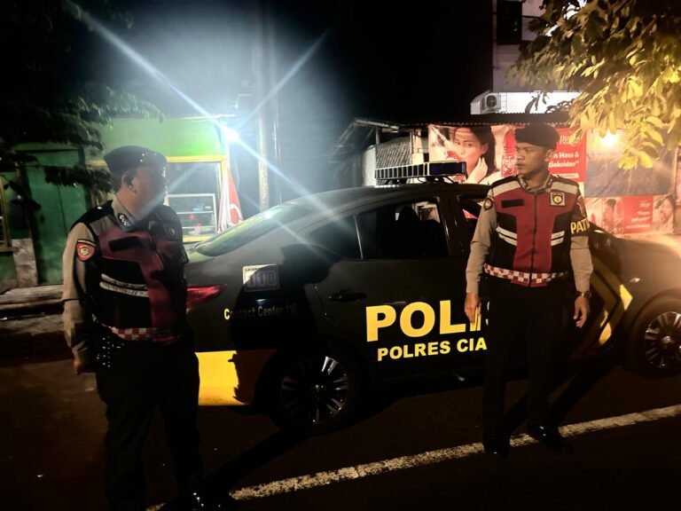 Antisipasi Balap Liar dan Tindak Kriminalitas, Samapta Polres Ciamis Turun Ke Jalan di Malam Hari