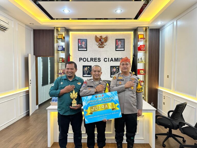 Kebanggaan Ciamis Desa Jalatrang Raih Juara 1 Lomba Pekarangan Pangan Bergizi Nasional, Kapolres Ciamis Beri Apresiasi Khusus