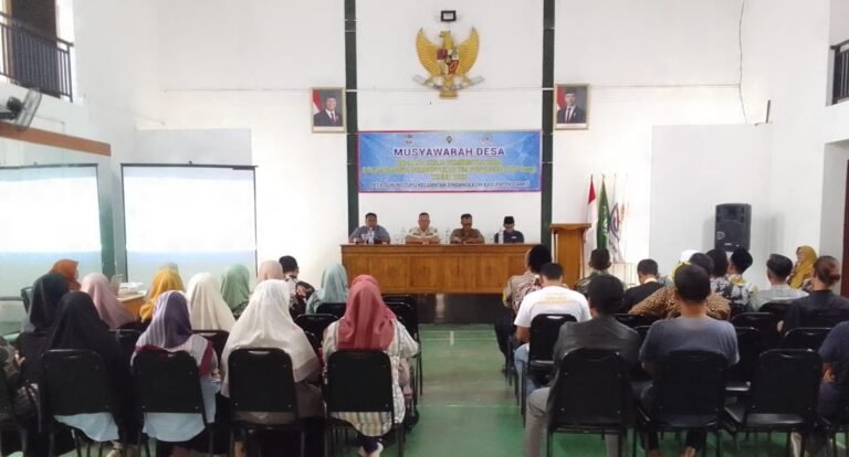 Polsek Cikoneng Polres Ciamis Ikuti Musdes Pembentukan Tim Penyusunan RKPDes Gunungcupu