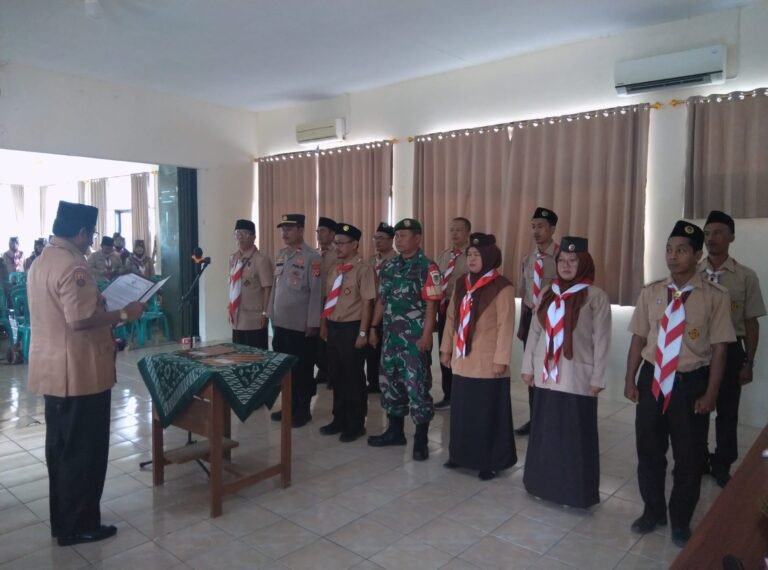 Polsek Pamarican Kawal Pelantikan Pengurus Pramuka Masa Bakti 2025–2028, Kapolres Ciamis Tegaskan Dukungan Penuh terhadap Pembinaan Generasi Muda