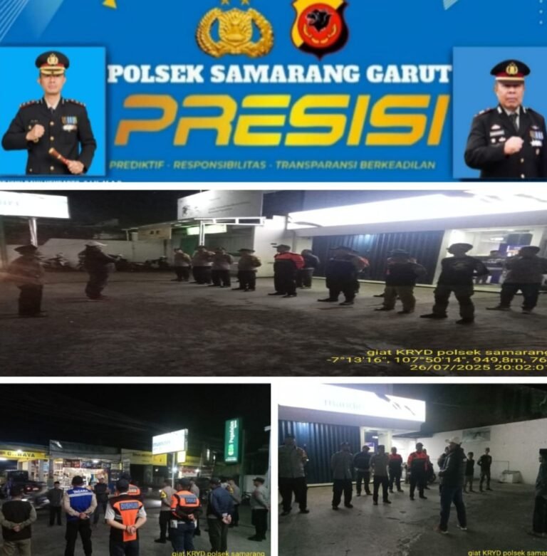 Giat Apel Gabungan Dalam Rangka Cipta Kondisi, Di Wilayah Hukum Polsek Samarang.