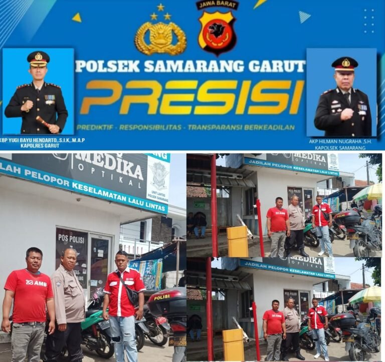 Bhabinkamtibmas Polsek Samarang, Gelar Sambang Dan Ngariung Kamtibmas Di Pasar Wisata Samarang.