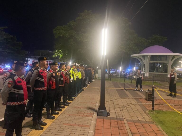 Berikan Rasa Nyaman, Polres Ciamis Lakukan Patroli KRYD Skala Besar di Akhir Pekan