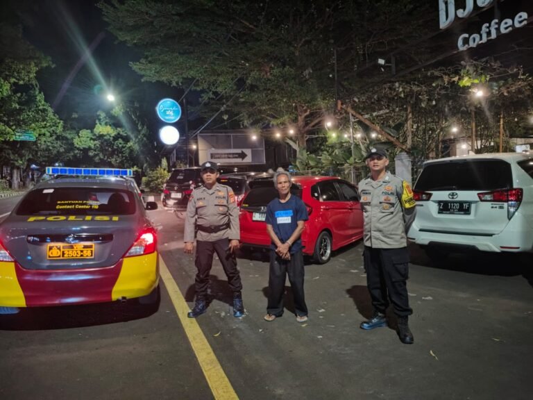 Cipkon Kamtibmas Saat Malam, Polsek Ciamis Polres Ciamis Intensifkan Patroli ke Jalan
