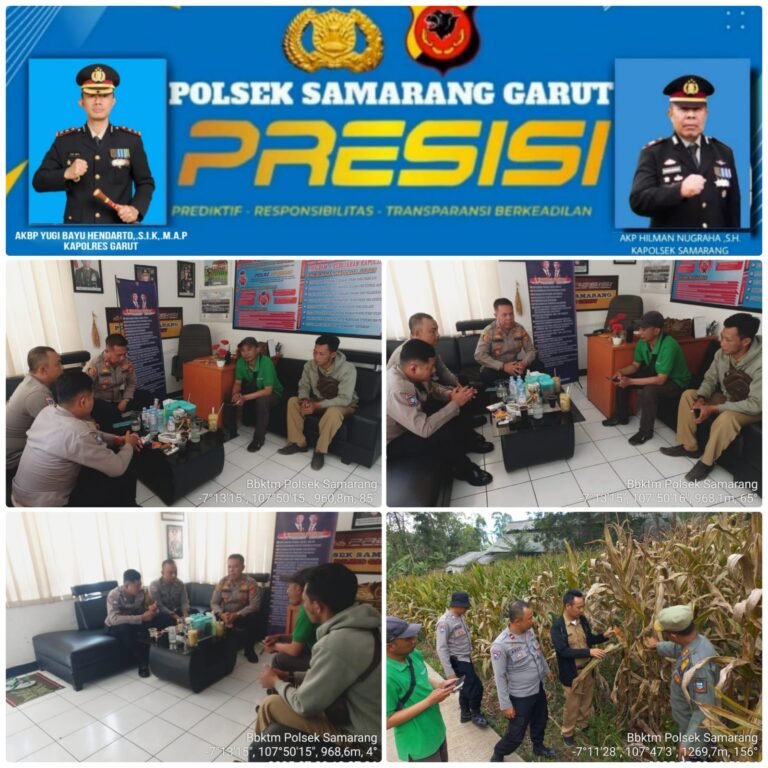 Polsek Samarang Jalin Koordinasi Dengan PPL Pertanian, dan BPS Dalam Mendukung Program Ketahanan Pangan.