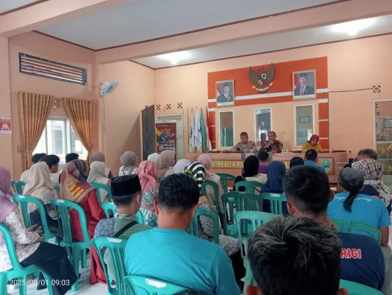 Polsek Sukadana Polres Ciamis Ikuti Sosialisasi Pencegahan Aksi Premanisme ke Koperasi Merah Putih