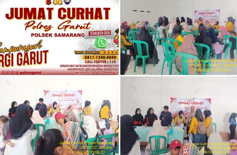 Kapolsek Samarang Secara Rutin Laksanakan Giat Jum’at curhat, Guna Lebih Dekat Bersama Masyarakat.