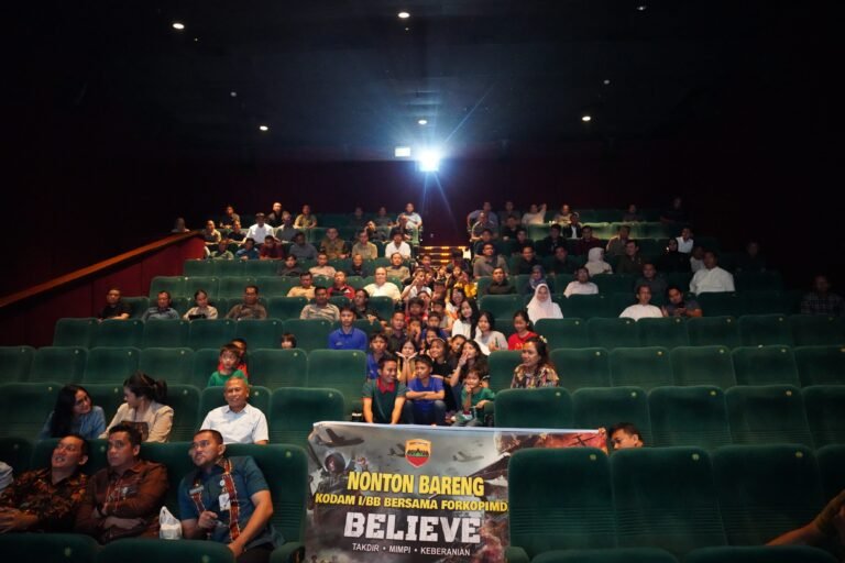 Kapolda Sumut Nobar Film “Believe” Bersama Pangdam I/BB dan Gubernur