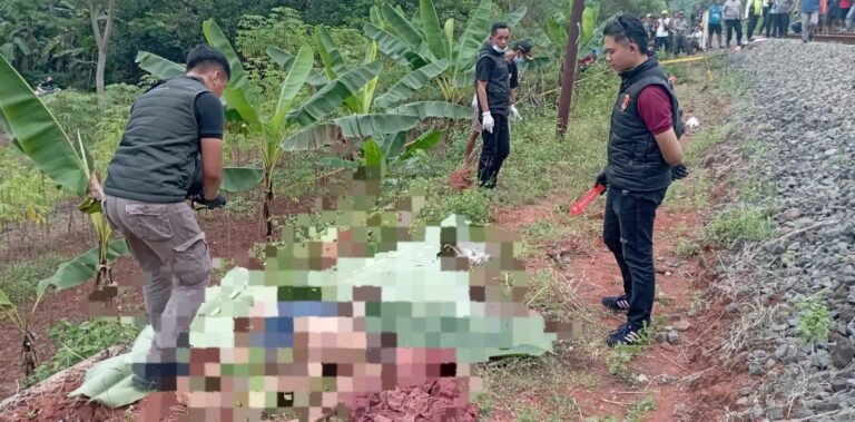 Cepat Tanggap, Polsek Cijeungjing Selidiki Kecelakaan Kereta Api di Bojongmengger