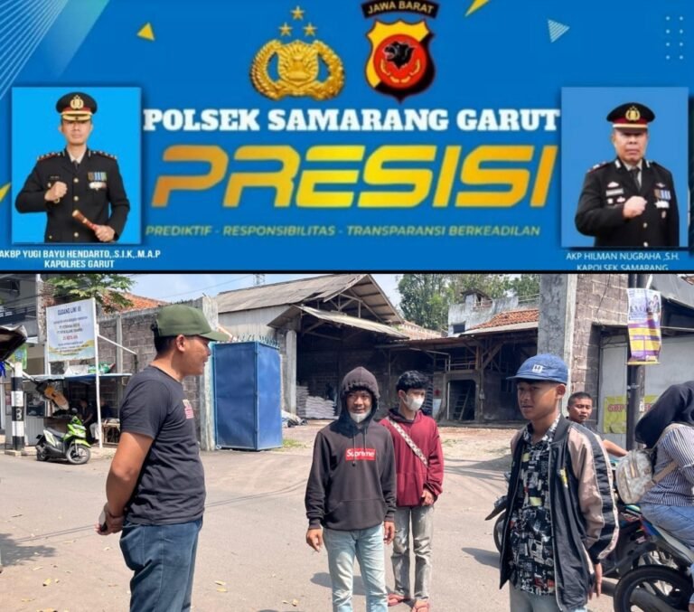 Polsek Samarang Sosialisasikan Maklumat Kapolda Jabar Terkait Penanganan Premanisme Balapan Liar dan Geng Motor.
