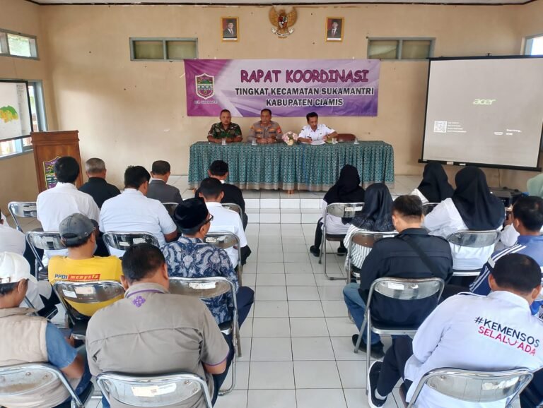 Kapolsek Panjalu Tekankan Keamanan Lingkungan dan Edukasi Publik dalam Rakor Kecamatan Sukamantri