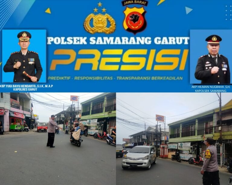 Beri Rasa Aman Polsek Samarang, Laksanakan Pengaturan Lalulintas Sore Hari.
