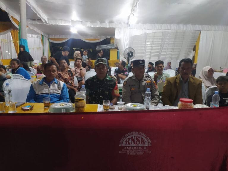 Cipkon Kamtibmas, Polsek Lakbok Polres Ciamis Datangi Hiburan Hajatan Warga Adimulya