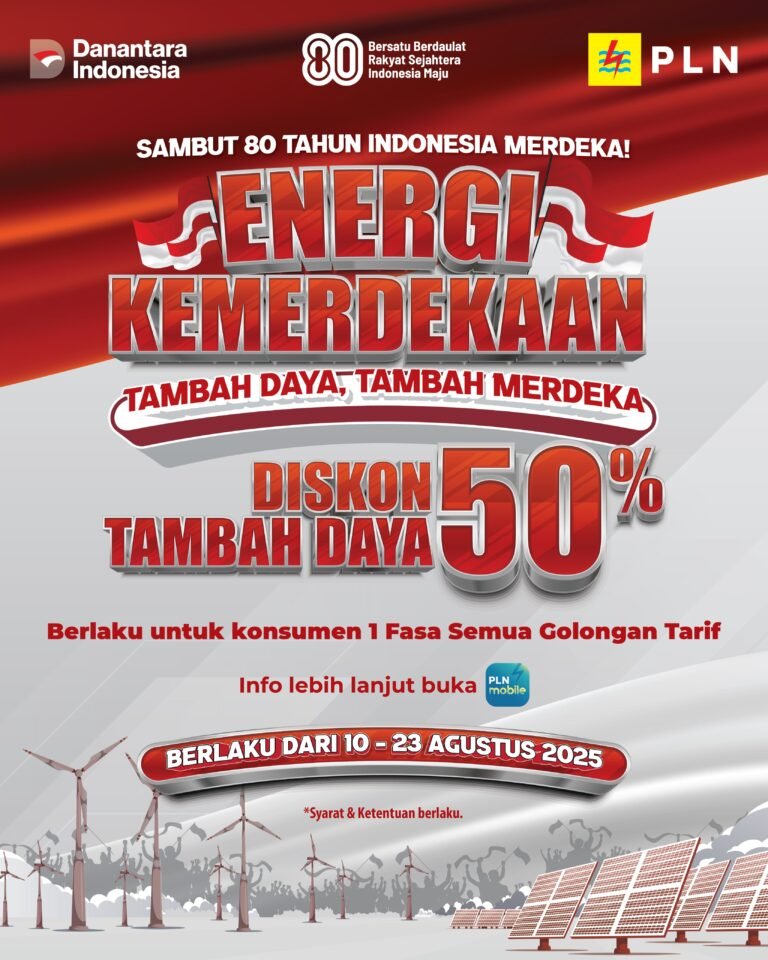PLN Tasikmalaya Sambut Hari Kemerdekaan dengan Program Diskon Tambah Daya 50%