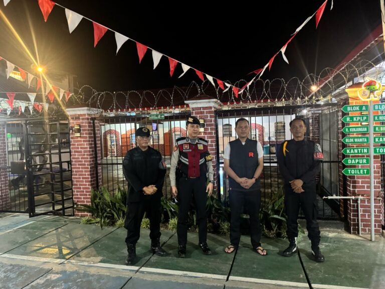 Perkuat Sinergitas Jaga Harkamtibmas, Samapta Polres Ciamis Koorkom ke Petugas Lapas Ciamis