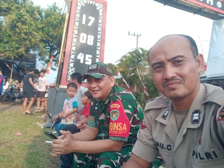 Polsek Cimaragas Amankan Pertandingan Sepak Bola Antar Dusun