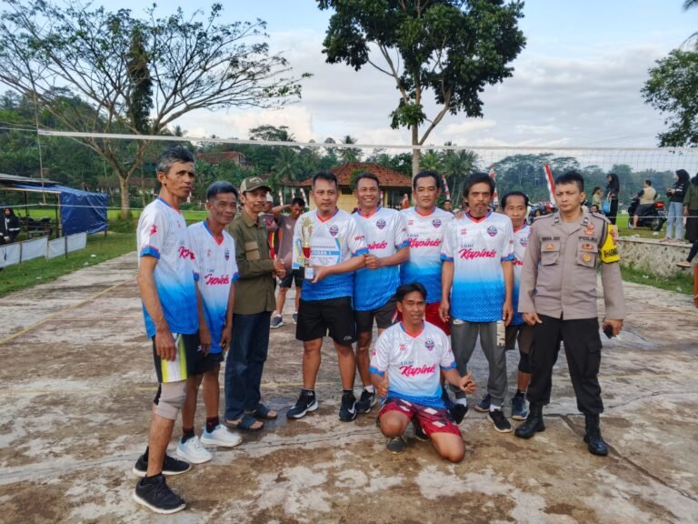 Polsek Rancah Amankan Final Turnamen Bola Voli Cisontrol CUP 2025, Jaga Sportivitas dan Kondusifitas Warga