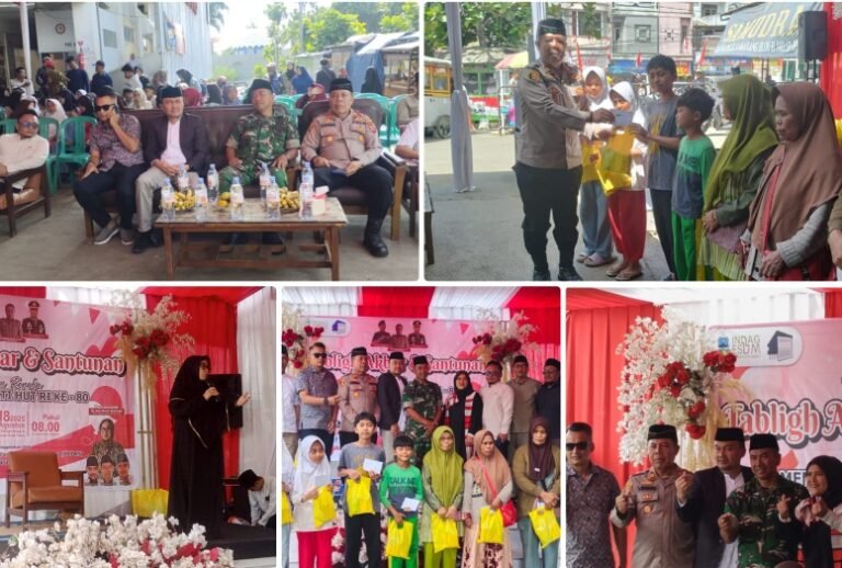 Kapolsek Samarang Hadiri Tabligh Akbar, dan Santunan Anak Yatim Dalam Rangka HUT Ke-80 RI.