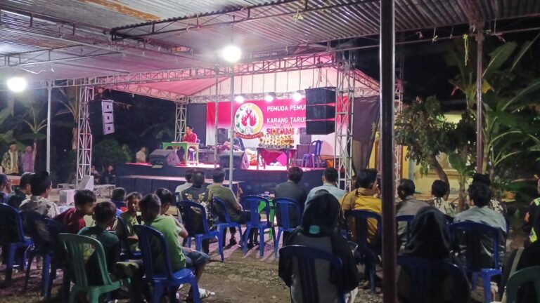 Polsek Lakbok Polres Ciamis Ikuti Malam Puncak HUT ke-80 RI di Sindangasih Desa Sidaharja