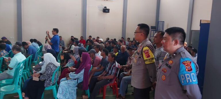 Polsek Cijeungjing Dampingi Sosialisasi Pembangunan Kandang Sapi, Kapolres Ciamis Tekankan Aspek Keamanan dan Kenyamanan Warga