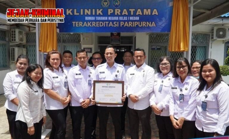 Klinik Pratama Kelas I Medan, Terima Akreditasi Paripurna