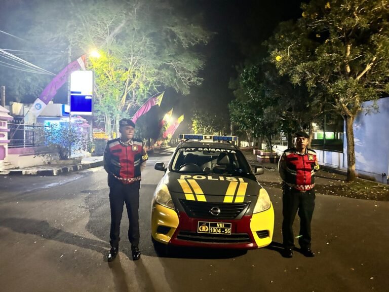 Antisipasi Balap Liar dan Tindak Kriminalitas, Samapta Polres Ciamis Turun Ke Jalan di Malam Hari