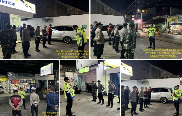 Giat Apel Gabungan Dalam Rangka Cipkon, Di Wilayah Hukum Polsek Samarang.