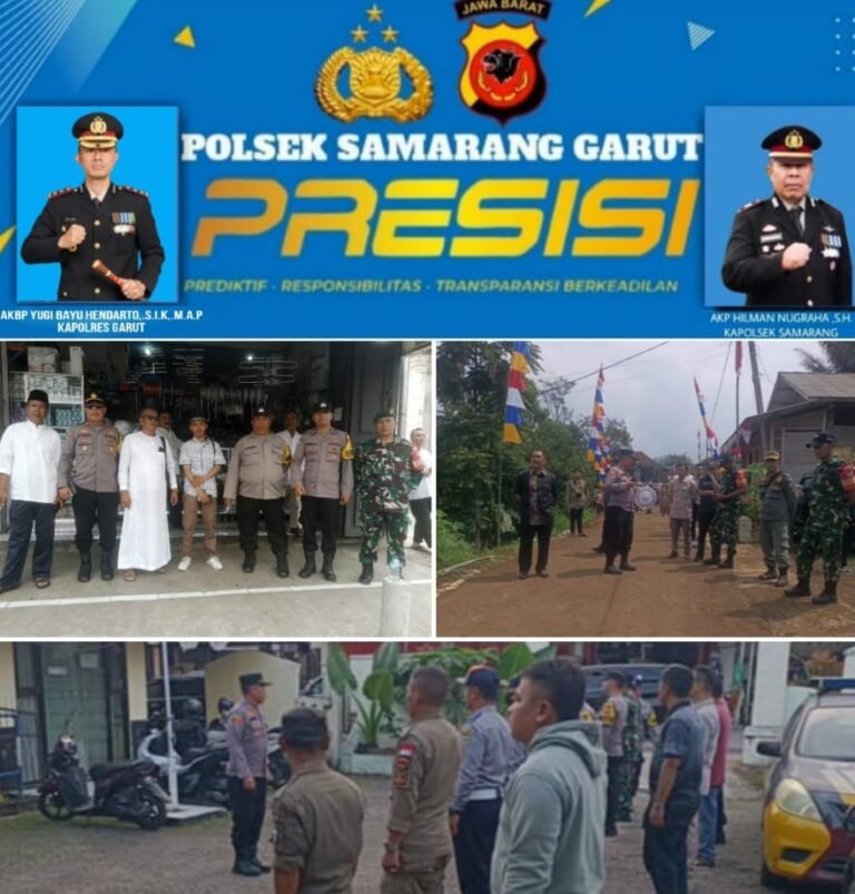 Polsek Samarang AKP Hilman Nugraha.,S.H.M.H. Pimpin Apel Gabungan, Sekaligus Patroli Cipta Kondisi.