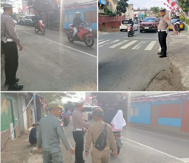 Polsek Samarang Laksanakan Pengaturan Lalu Lintas Di Jam Rawan Kemacetan Sore Hari.