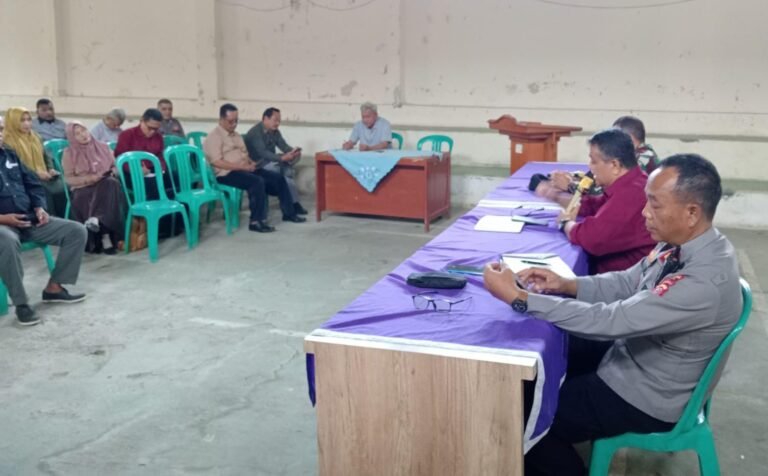 Polsek Rancah Aktif Jaga Stabilitas, Hadiri Rapat Koordinasi Tingkat Kecamatan Tambaksari