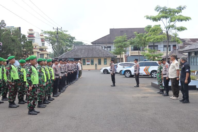 Amankan Ciamis Pasca-Demonstrasi, Polres, TNI, dan Satpol PP Gelar Patroli Gabungan