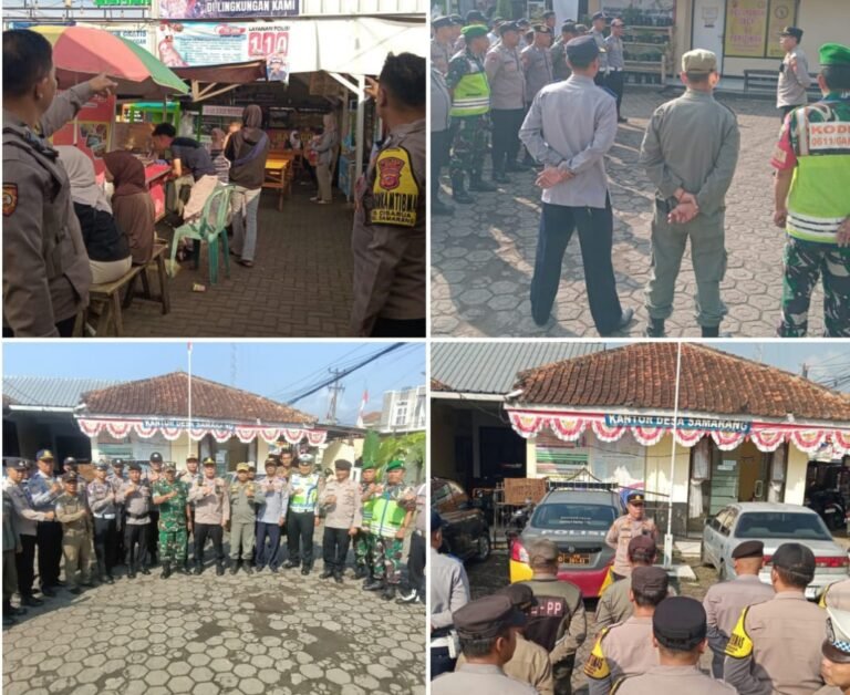 Gelar Apel Gabungan dan Patroli Cipta Kondisi Di Wilayah Hukum Polsek Samarang