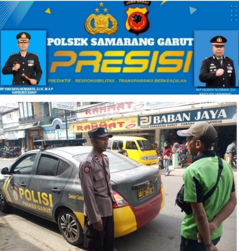 Polsek Samarang Giat Sosialisasi Maklumat Kapolda Jabar Dalam Penanganan Premanisme, Balapan Liar, dan Geng Motor.