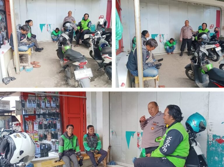 Polsek Samarang Giat Sambang Dan Ngariung Kamtibmas Bersama Pengemudi Ojol.
