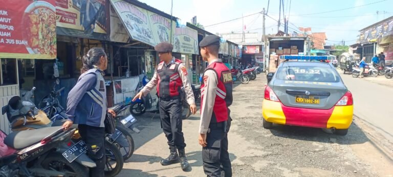 Cipkon Aksi Premanisme di Ruang Publik, Polres Ciamis Patroli ke Kawasan Pasar Imbanagara