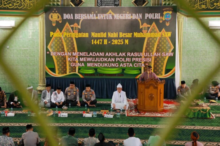 Doa Bersama Polda Sumut di Hari Maulid Nabi: Meneladani Akhlak Rasulullah, Membangun Polri Presisi