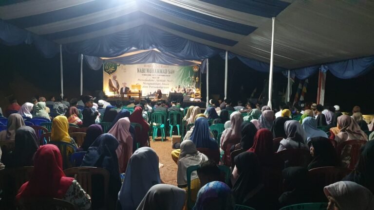 Polres Ciamis Amankan Pengajian Maulid Nabi di Desa Pusakanagara