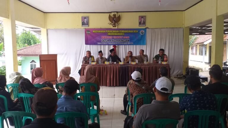 Ikuti Musrenbang Tingkat Desa Padaringan, Polsek Lakbok Sampaikan Imbauan Kamtibmas