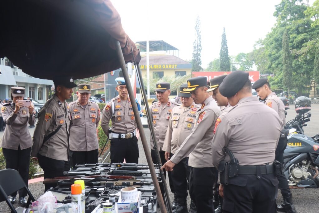 Kapolres Garut Gelar Alut, Alsus, dan Almatsus untuk Tingkatkan Kesiapsiagaan