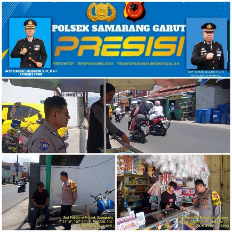 Polsek Samarang Sosialisasikan Maklumat Kapolda Jabar Terkait Penanganan Premanisme, Balapan Liar, dan Geng Motor