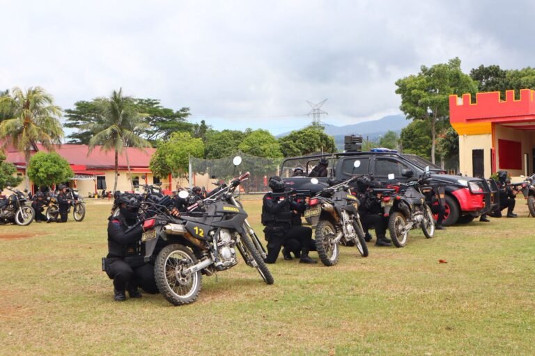 Brimob Batalyon C Pelopor Gelar Latihan Den 45 Anti Anarki, Perkuat Kesiapan Hadapi Situasi Kontinjensi
