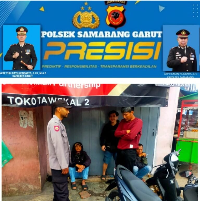Polsek Samarang Sosialisasi Maklumat Kapolda Jabar, Terkait Penanganan Premanisme, Balapan Liar, dan Geng Motor
