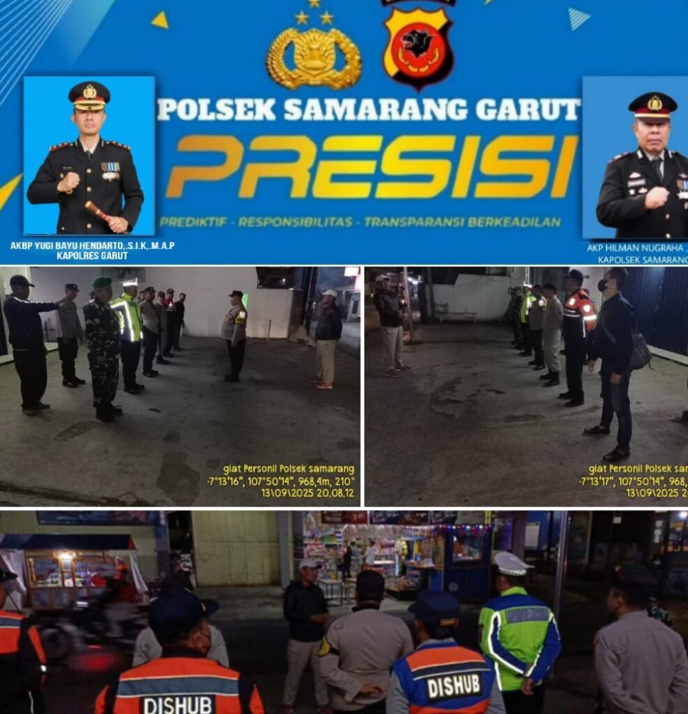 Gelar Apel Gabungan Dalam Rangka Cipta Kondisi, di Wilayah Hukum Polsek Samarang