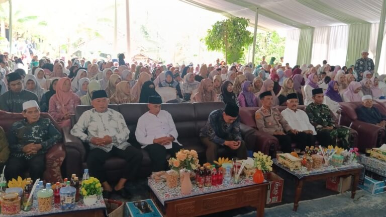 Perkuat Sinergitas, Polsek Panawangan Monitoring Acara Peringatan Maulid Nabi di Desa Jagabaya