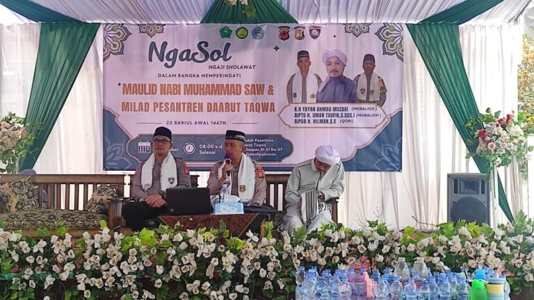 Polres Garut Gelar Program “NGASOL” di Ponpes Daarut Taqwa, Meriahkan Maulid Nabi dan Milad Pesantren