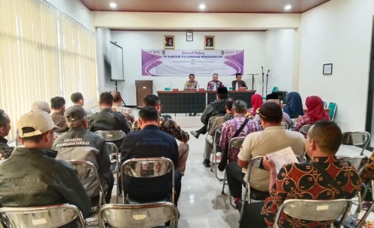 Polsek Panawangan Datang Sampaikan Himbauan Kamtibmas di Rakor Tingkat Kecamatan