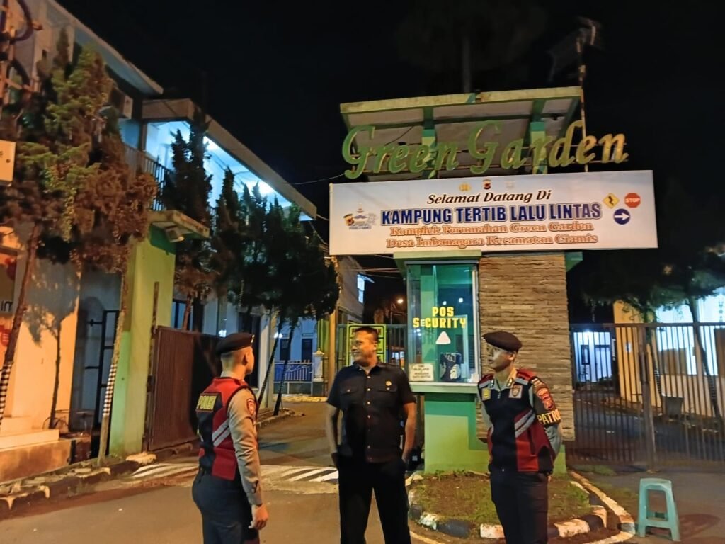 Cipkon Jam Rawan, Sat Samapta Polres Ciamis Patroli Kamtibmas ke Perum Green Garden