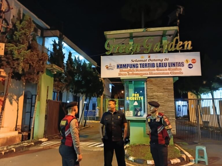 Cipkon Jam Rawan, Sat Samapta Polres Ciamis Patroli Kamtibmas ke Perum Green Garden