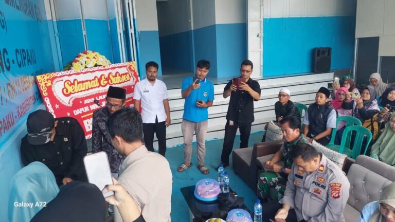 Polsek Cipaku Dukung Louncing Dapur SPPG di Desa Jalatrang untuk Program Makan Bergizi Gratis