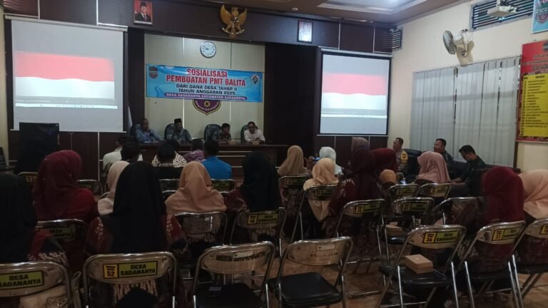 Polsek Ciamis Polres Ciamis Monitoring Sosialisasi Pembuatan PMT di Desa Sadananya